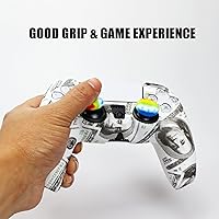 Vista 5 de Skin para Xbox Series SX Ps4 Ps5, 1 funda antideslizante con 10 empuñaduras de joystick para Playsation 5 Controller Wireless Gamepad