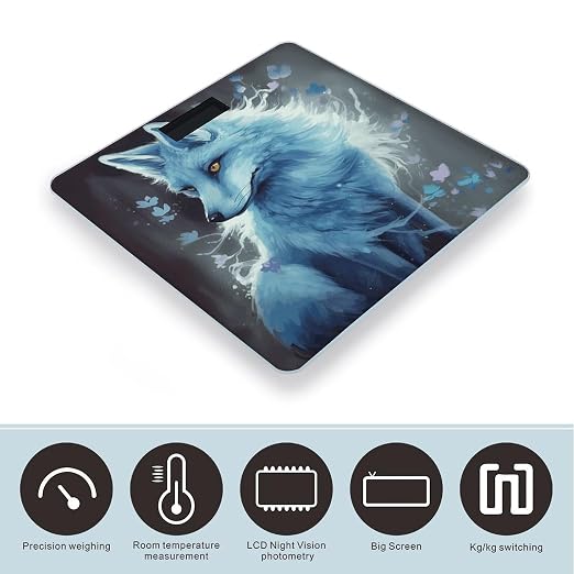 Báscula digital de baño Blue Fox para peso corporal miniatura 3