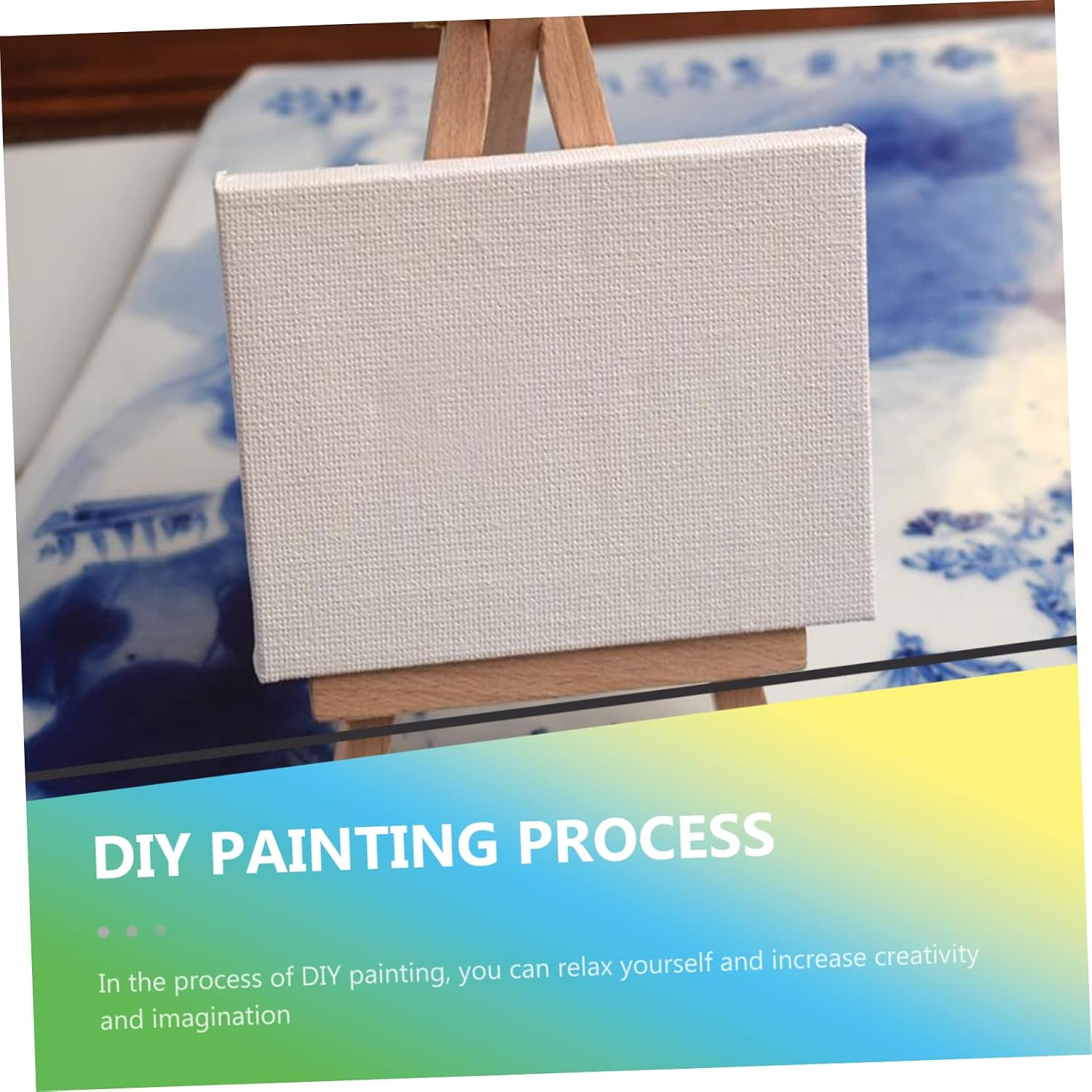 Gadpiparty 12pcs Stretched Canvas Panels for DIY Art Mini Cotton Canvas Frames for Oil Watercolor Painting Versatile Painting Board for Creative Projects