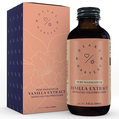 Madagascar - Extracto de vainilla pura para hornear extracto de vainilla de Madagascar prensado en frío con caja de regalo extracto de vainilla sin
