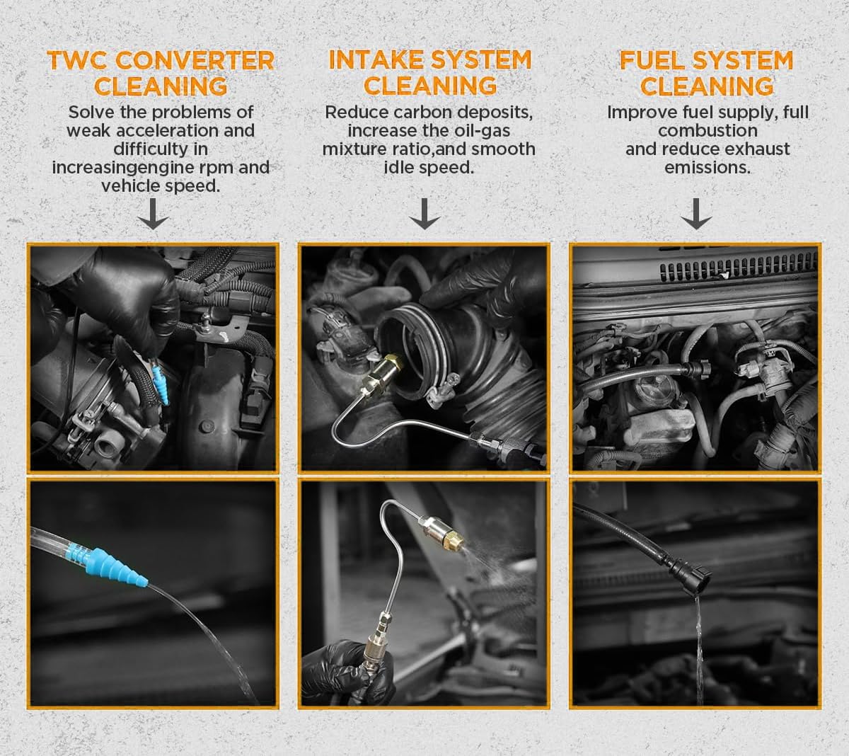 Fuel Injector Cleaner Kit 1000ML 150PSI - Automotive Injector Cleaning Machine