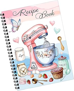 Blank Recipe Book Empty Cooking Planner Meal Prep Journaling Baking