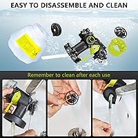 Vista 6 de Pulverizador de pintura inalámbrico para batería Ryobi de 18 V, herramienta eléctrica inalámbrica HVLP, pistola de pintura en aerosol para pintura