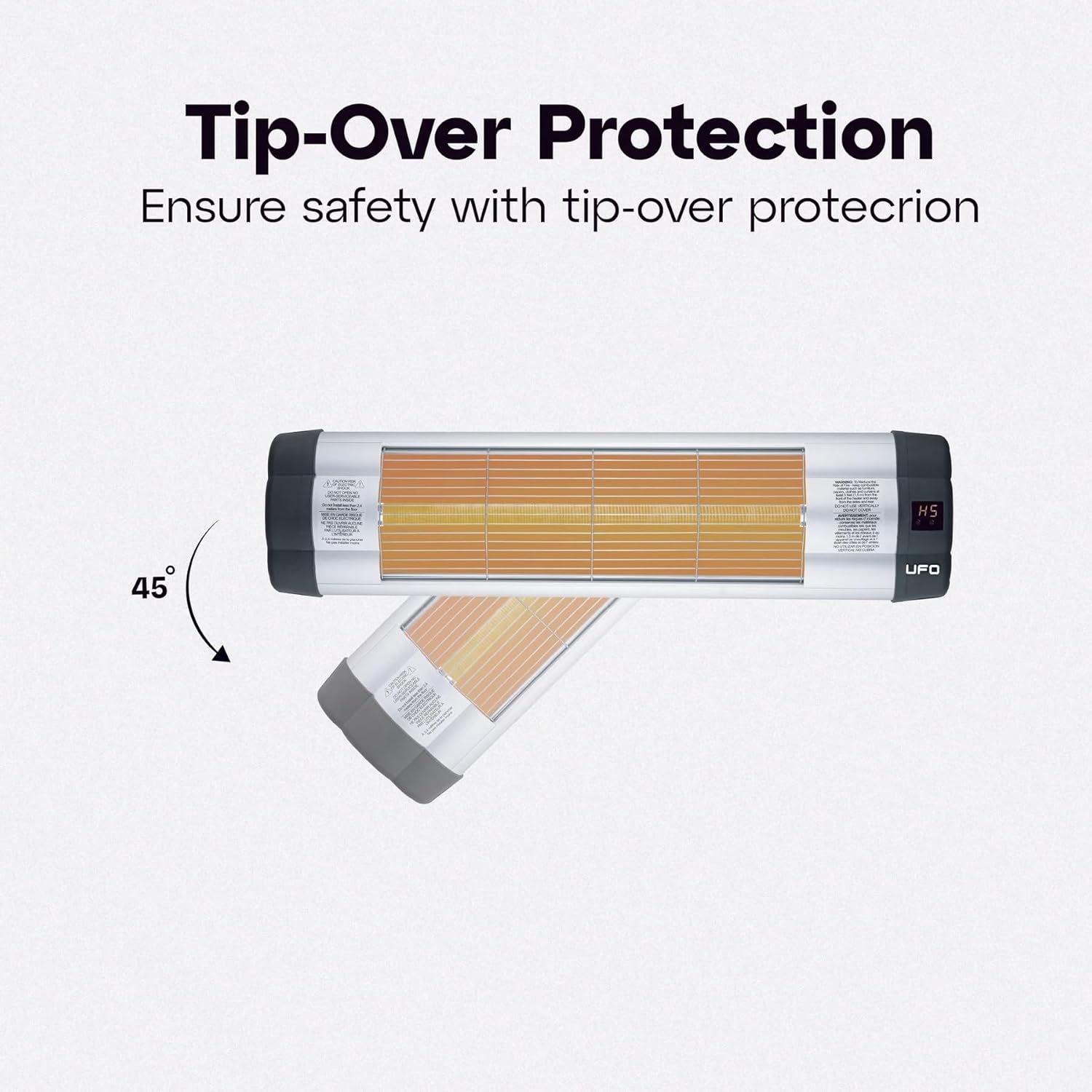 review UFO UK-15 | Energy Efficient Space Heater | 1500-Watt Room Heater | Beneficial Infrared Technology | Wall Mountable