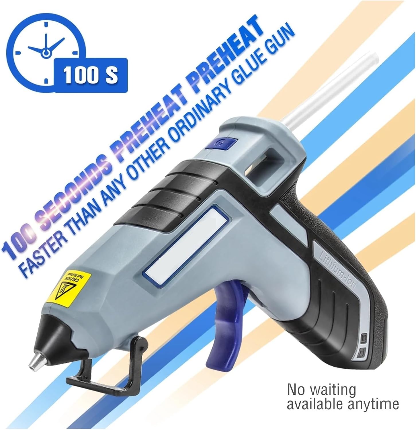 Hot Glue Gun 30W Hot Melt Glue Gun with 20pcs Glue Sticks ​for DIY Arts Craft Projects Home Quick Repairs for DIY Arts, Crafts and Quick Repairs