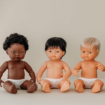 Miniland Doll 15'' Asian Boy (Polybag) - Made in Spain, Anatomically Correct, Quality, Inclusion