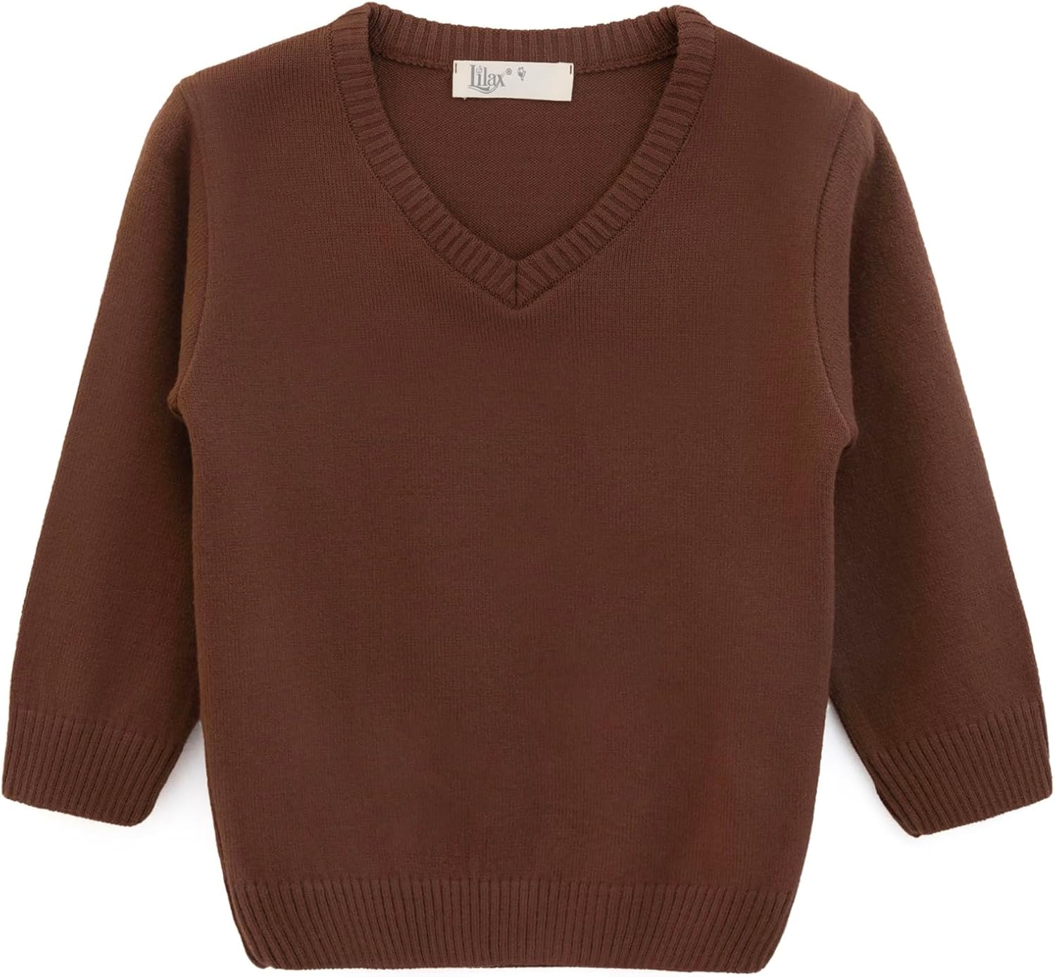 Lilax Toddler and Little Boys Sweater, V-Neck Knit Cardigan Sweater - Image 2