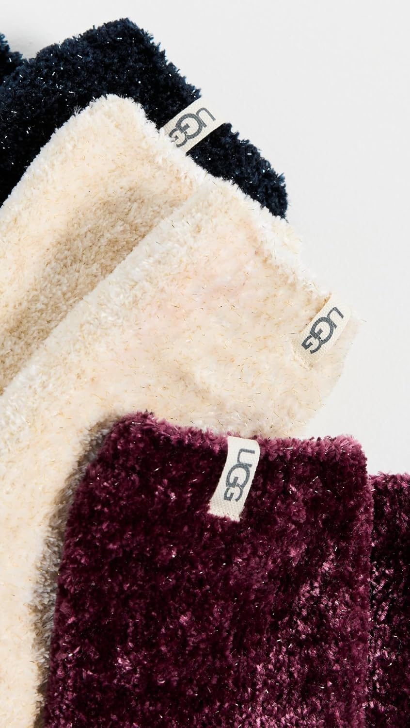 UGG Women's Leda Sparkle Sock 3 Pack