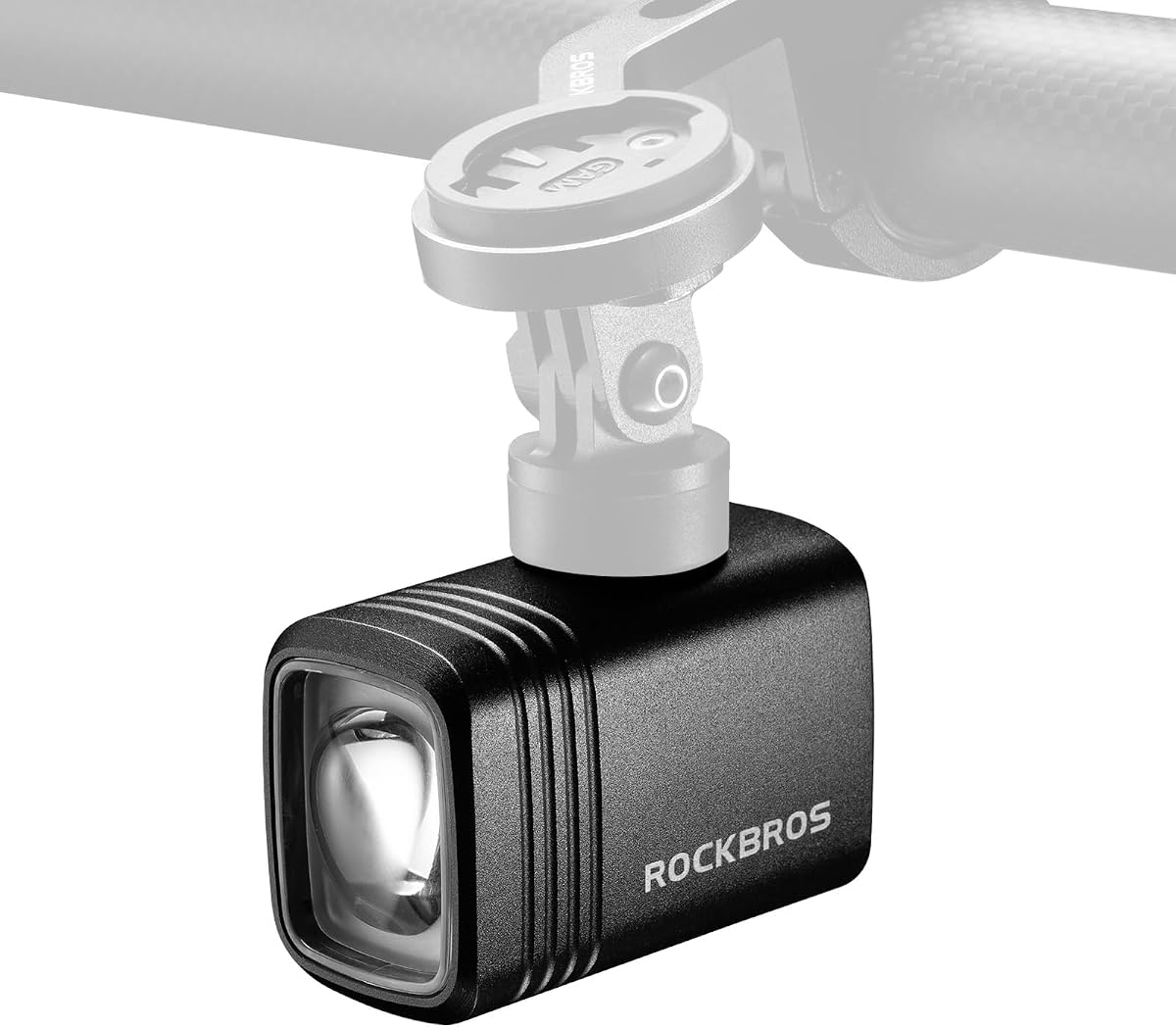 ROCKBROS Faro de bicicleta de 1000 lúmenes, 2800 mAh, USB C, luz de bicicleta recargable, IPX6, impermeable, luz delantera de bicicleta, luz ligera inteligente para una conducción nocturna segura