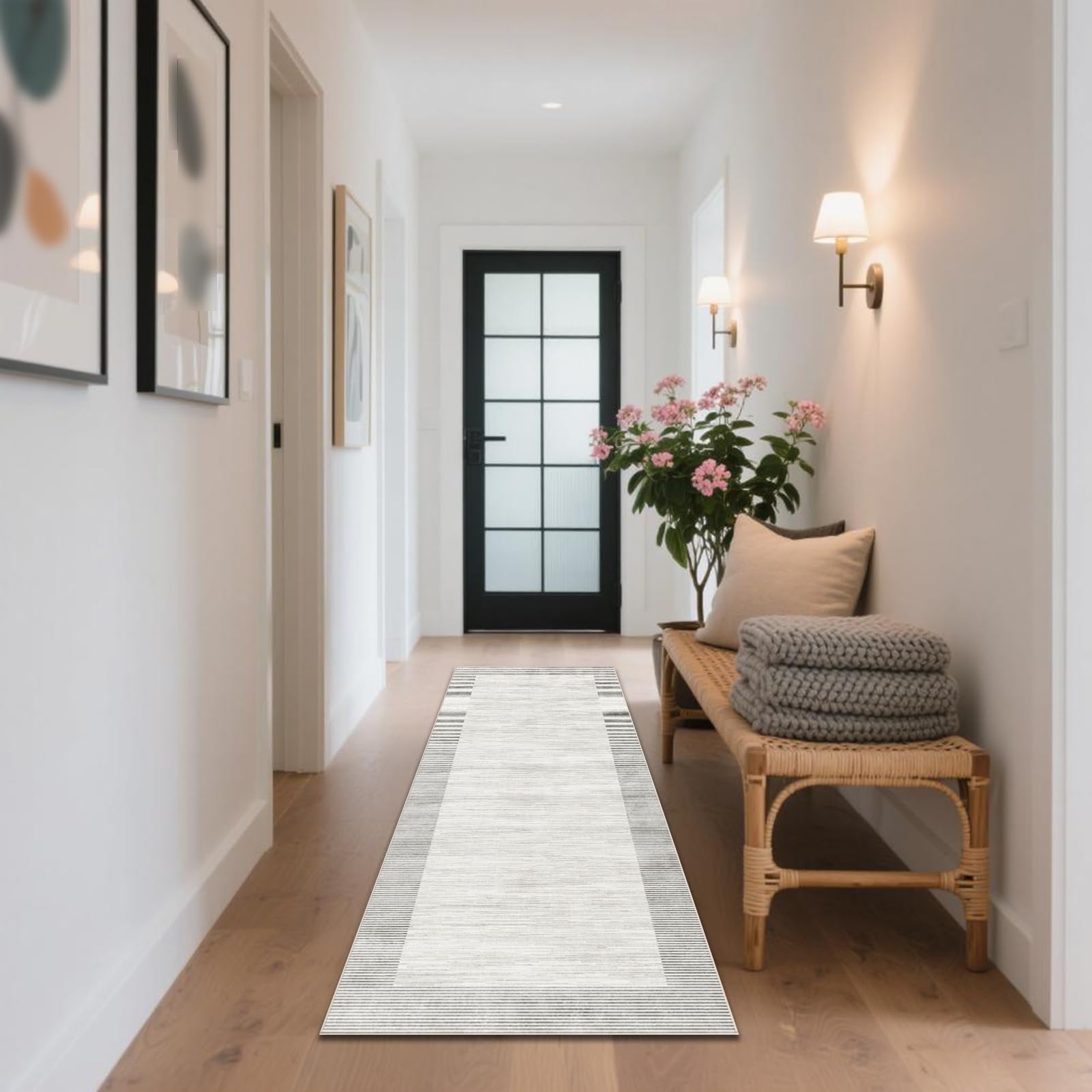 Tapis de cuisine antidérapant et passage long lavable 100x280 cm