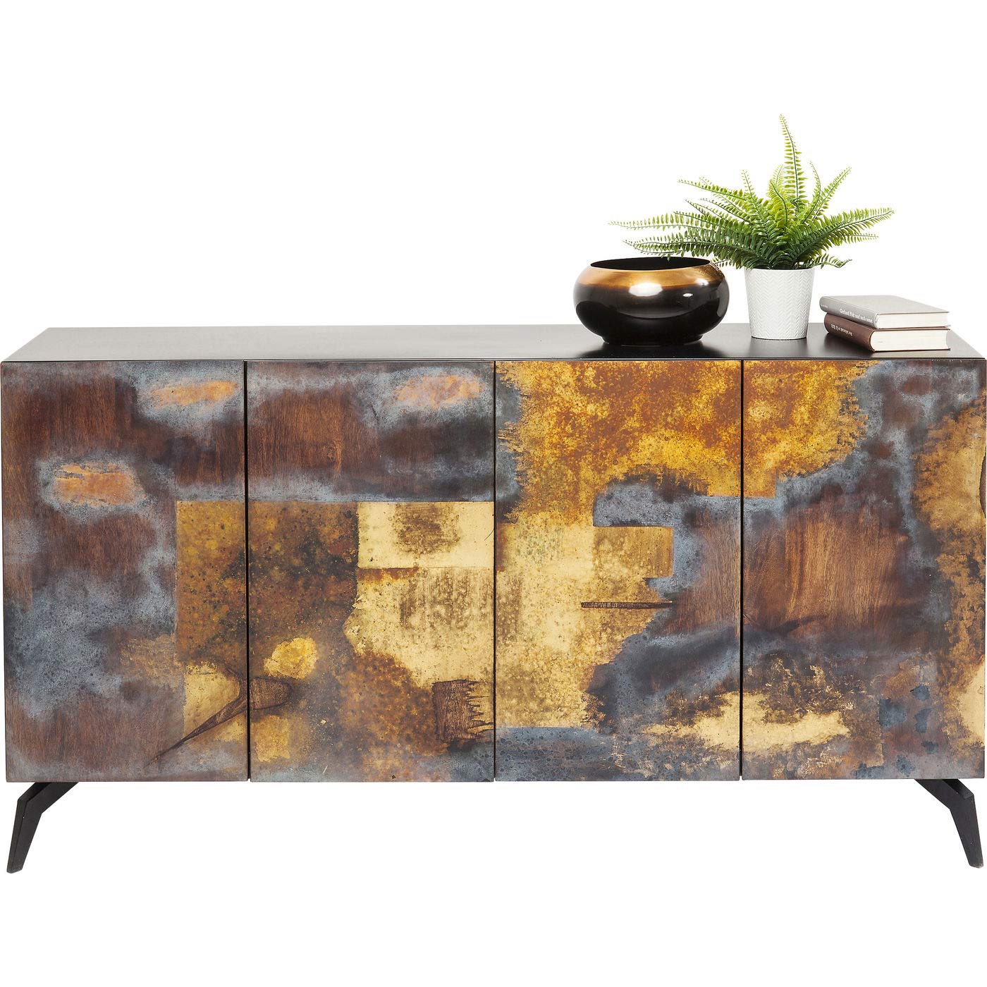 Kare Oxford Metal Sideboard Design Unique Industrial Style Handmade 80 x 150 x 41 cm Home & Kitchen