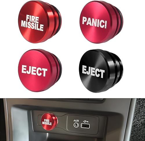 Miniatura 8 de AITIAO 4 piezas de enchufe para encendedor de cigarrillos, botón de aluminio, cubierta de enchufe para encendedor de cigarrillos de automóvil, se