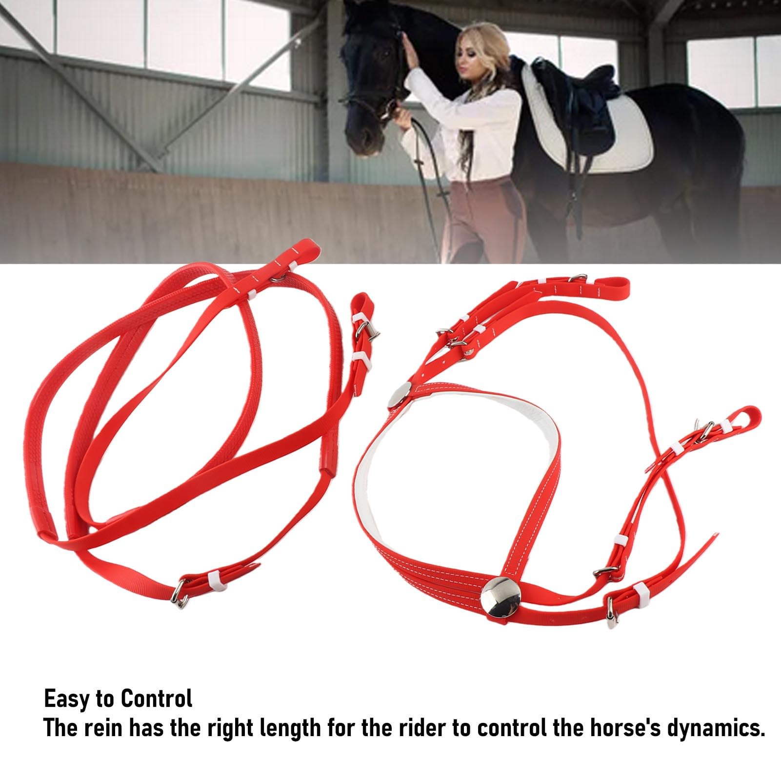 Redine in nylon per briglia per cavallo per attività equestri all'aperto