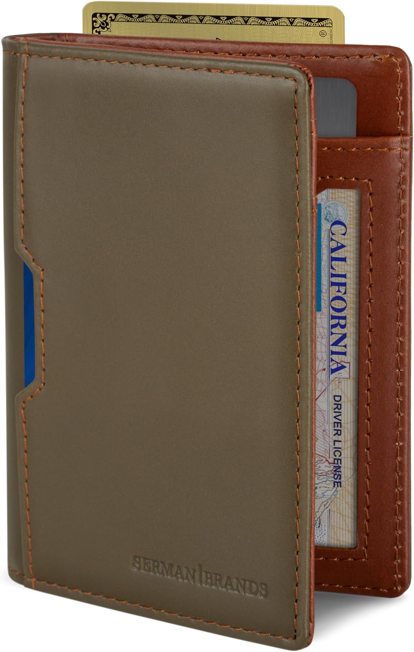 Wallets for Men Slim Mens leather RFID Blocking Minimalist Card Front Pocket Bifold Travel Thin