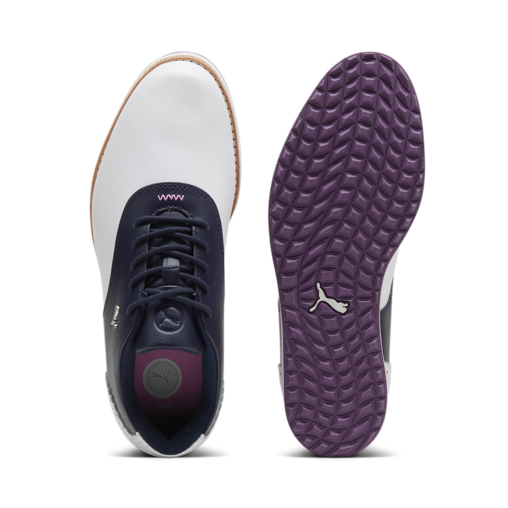 PUMA Femme Avant WMNS Golf Shoe, White-Deep Navy, 40 EU