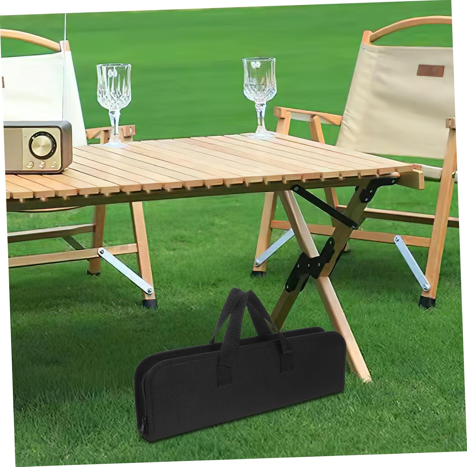 9pcs Stainless Steel BBQ Tools Set, Xmas Portable Grill Utensils