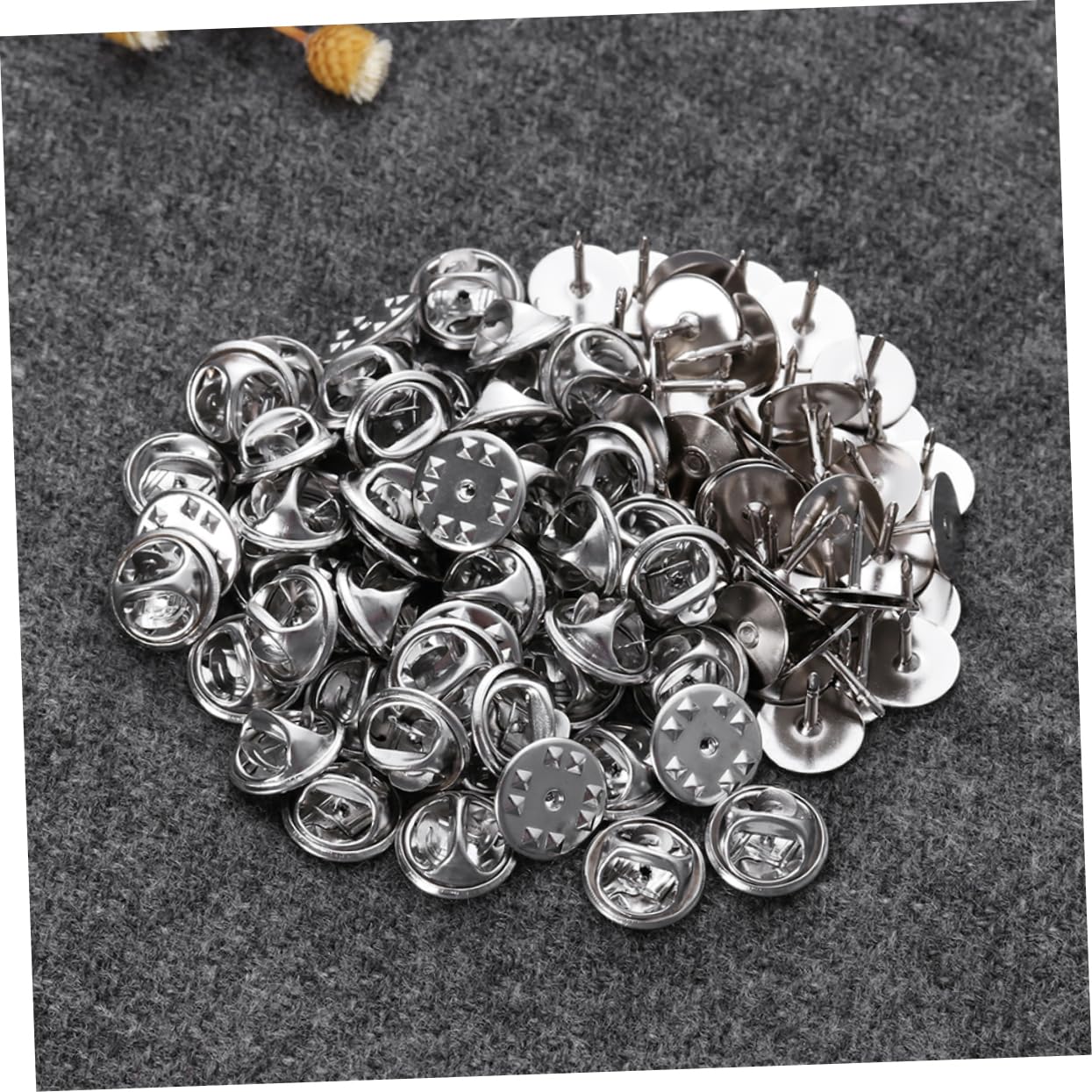 SHINEOFI 300piezas Alfileres De y Remaches De Base De Níquel Para Manualidades y Joyas