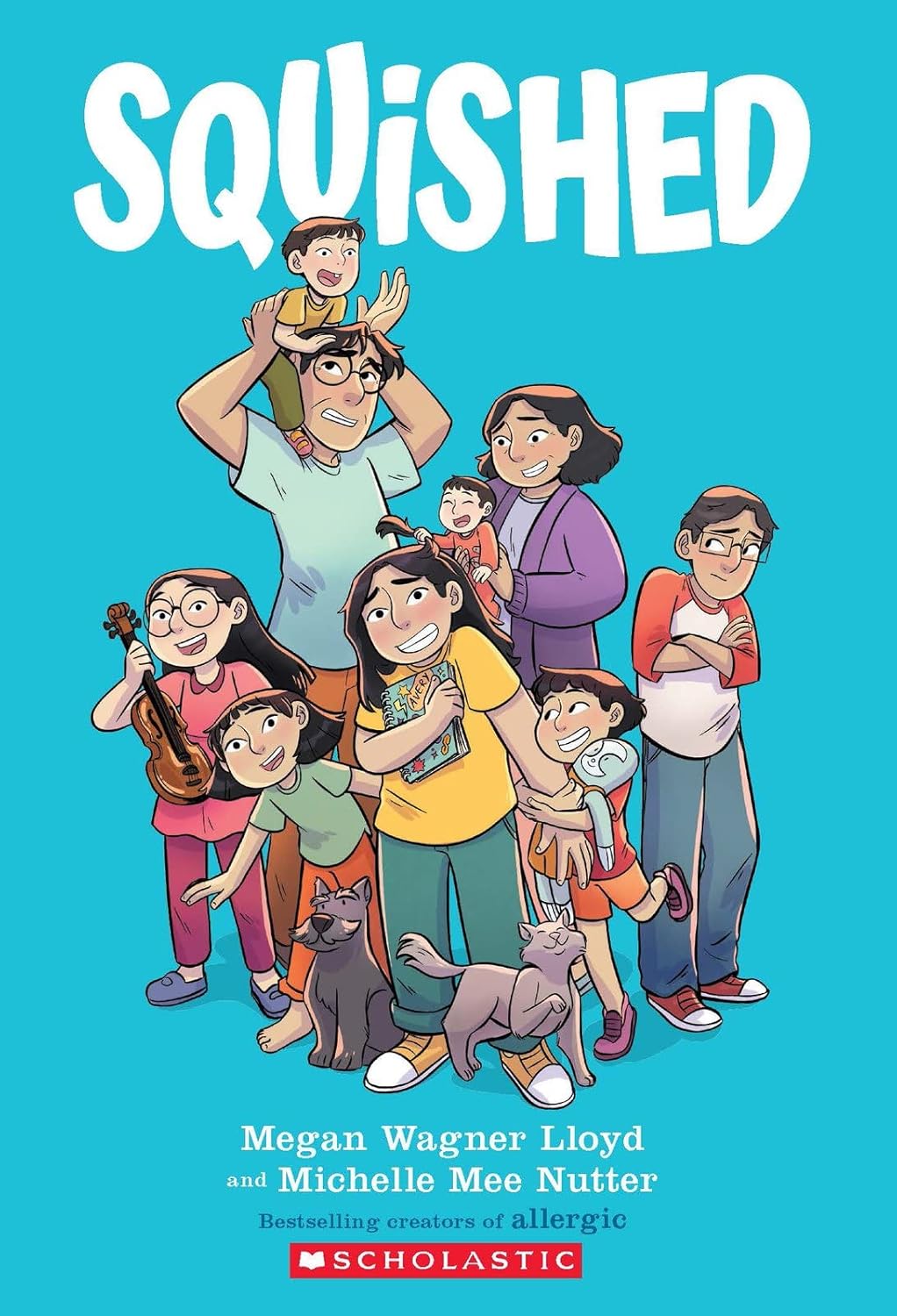 Squished: A Graphic Novel by Megan Wagner Lloyd - Funny Sibling Chaos & Family Adventure for Kids 8-12