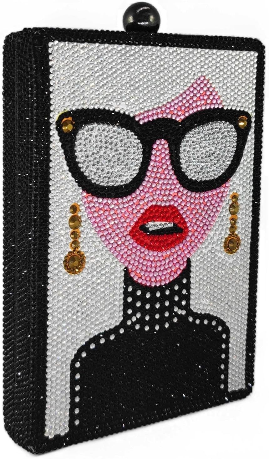 Boutique De FGG Retro Mini Crystal Clutch Purses for Women Luxury Rhinestone Evening Bag Novelty Formal Party Clutch Handbag - Image 7