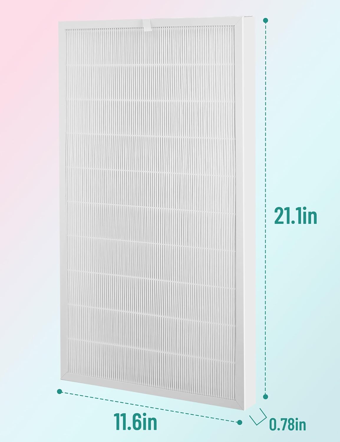 FAP03 Replacement Filter Pack Compatible with Filtrete Air Purifier FAP03, FAPF034, Compared to Part# FAPF03 FAPF034, 21.1" x 11.62" x 0.75, 2 Count