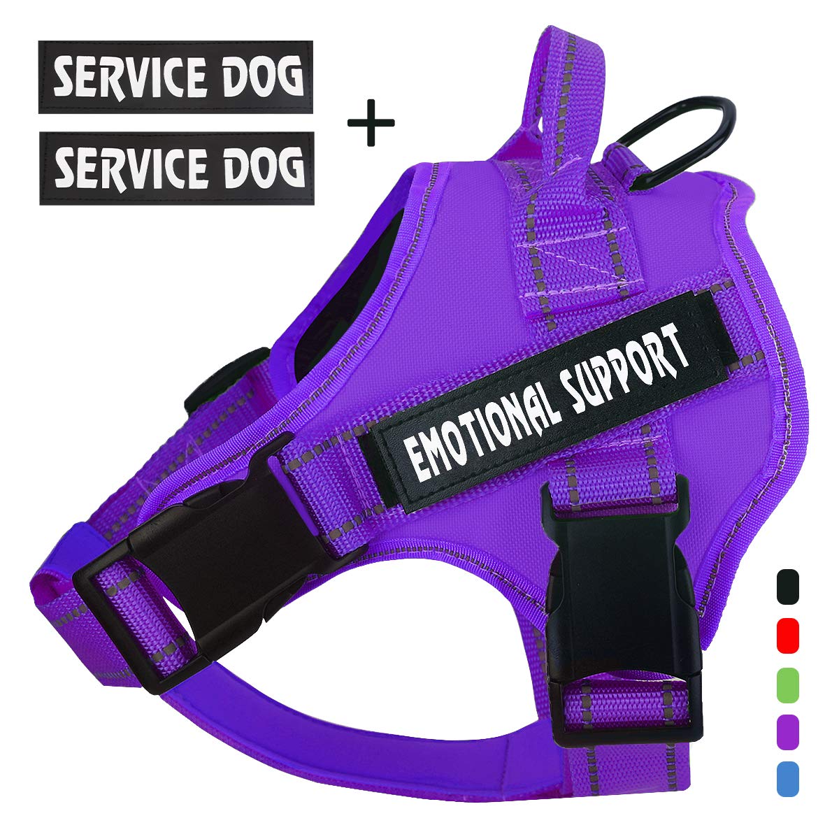 service dog harness purple