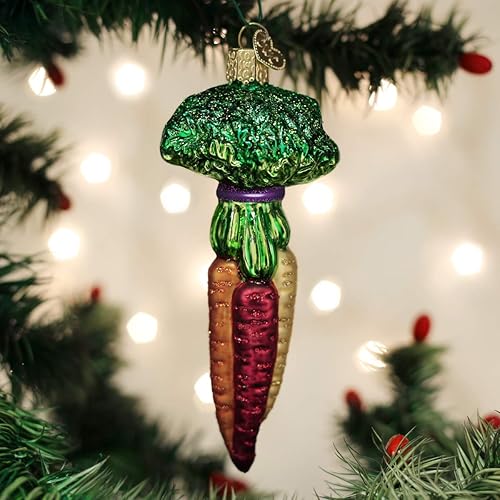 Miniatura 2 de Old World Christmas Rainbow Carrots Glass Blown Ornaments for Christmas Tree