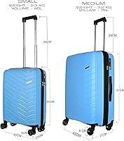 URBAN FOREST Octans Light Blue Polypropylene Spinner Hardside 55Cm URBAN FOREST Octans Light Blue Polypropylene Spinner Hardside 55Cm
