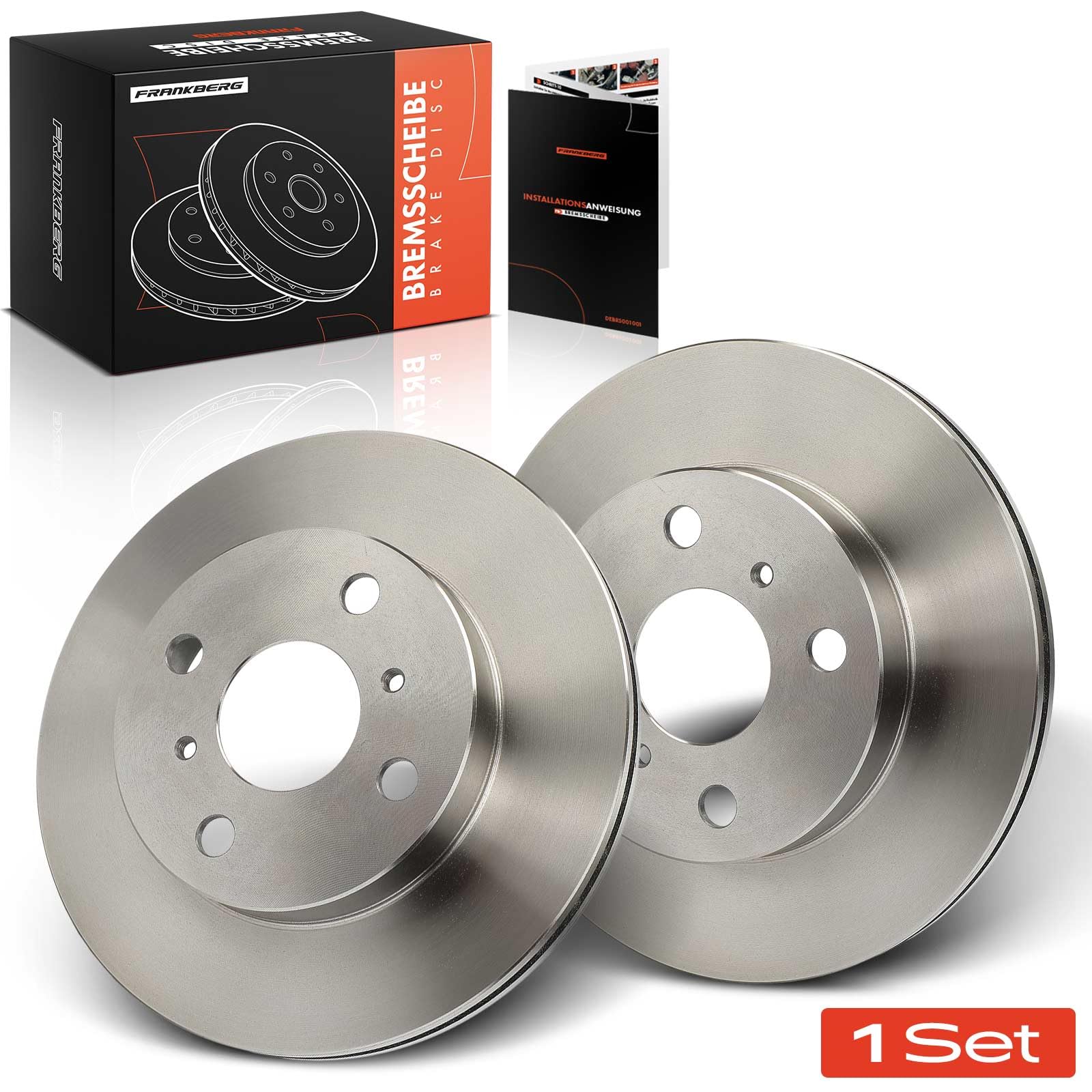Frankberg 2 dischi freno anteriori ventilati Ø235mm 4351252020 435120D010 | Compatibile con: Yaris P1