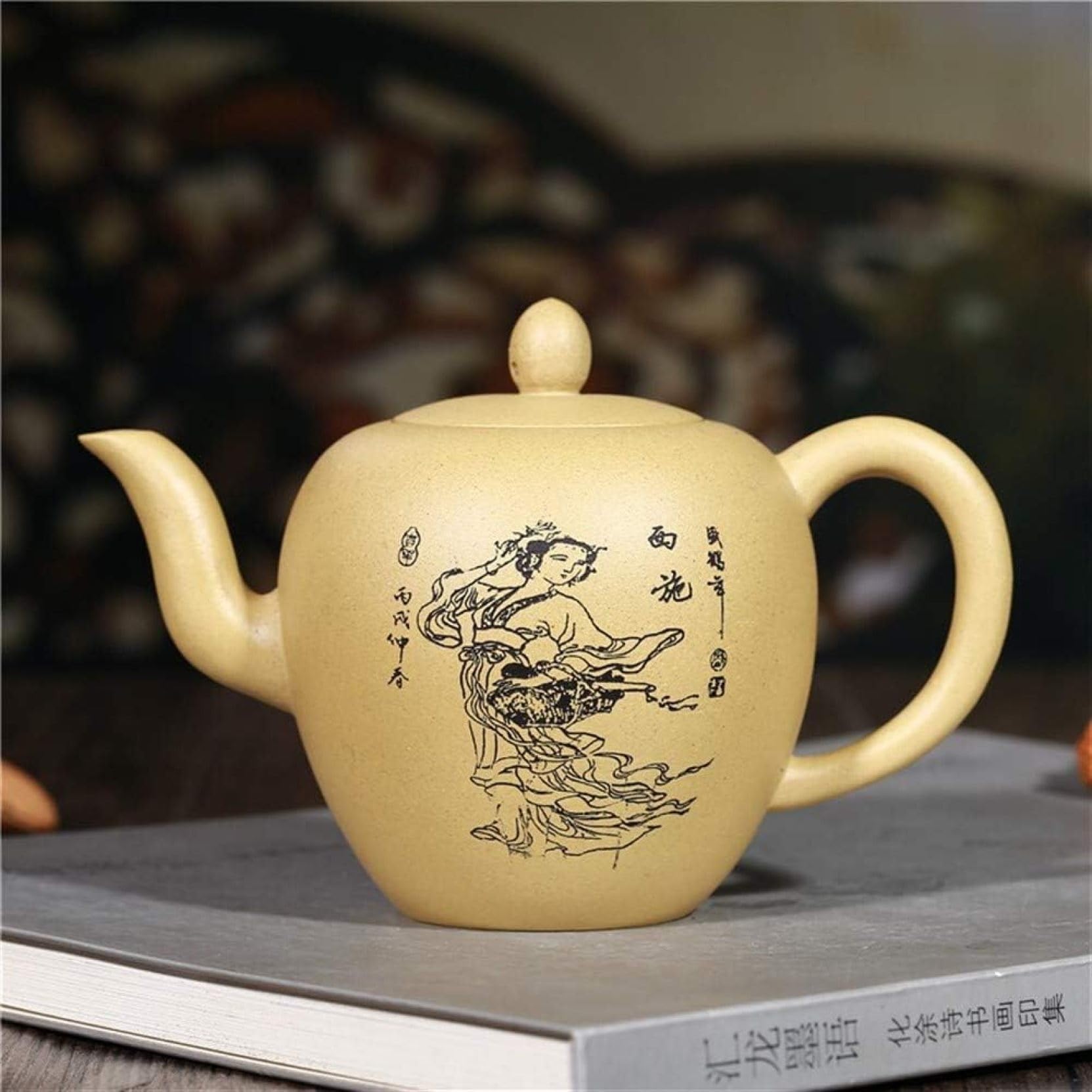 Amazon | 茶 本物の手作り宜興急須有名なティーティーポットの鉱石泥