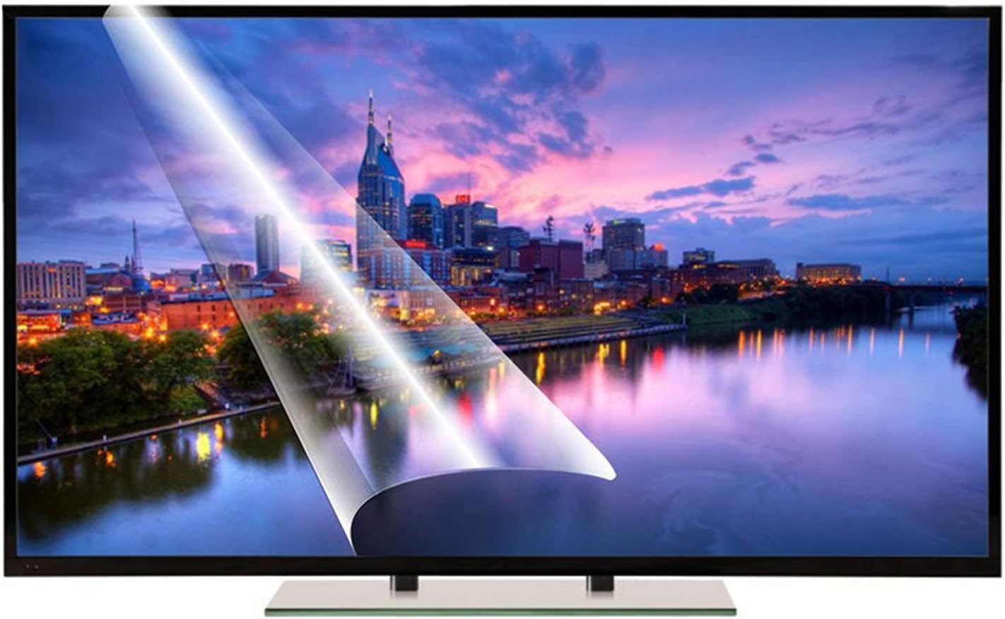 WLWLEO Anti Blue Light Screen Protector for TV 55 Inch TV Anti-Glare Filter Film Matte Protector Film for 50-75 Inch TV Monitor Anti-Reflection Rate Up to 90%,55 inch