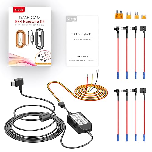 Miniatura 9 de VIOFO HK4 Hardwire Kit con 8 piezas de grifo de fusible de circuito completo, puerto tipo C, para A329 series/A229 series/A119Mini2/A139Pro/WM1/T130