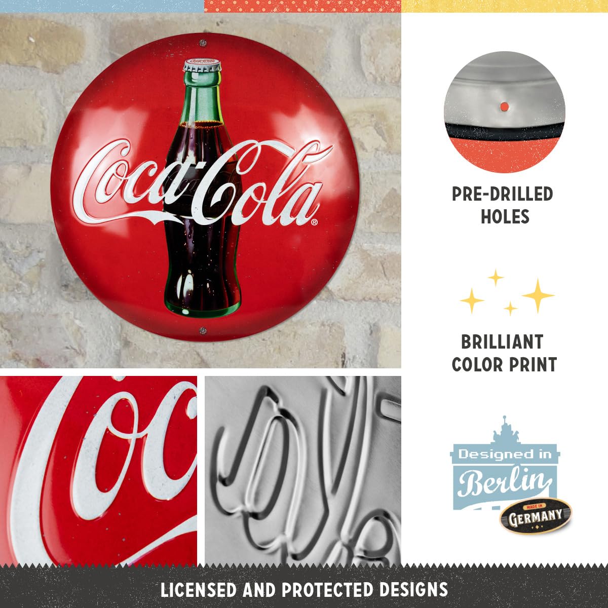 Nostalgic-Art Coca-Cola Tin Sign - Retro Metal Sign - Gift Idea 
