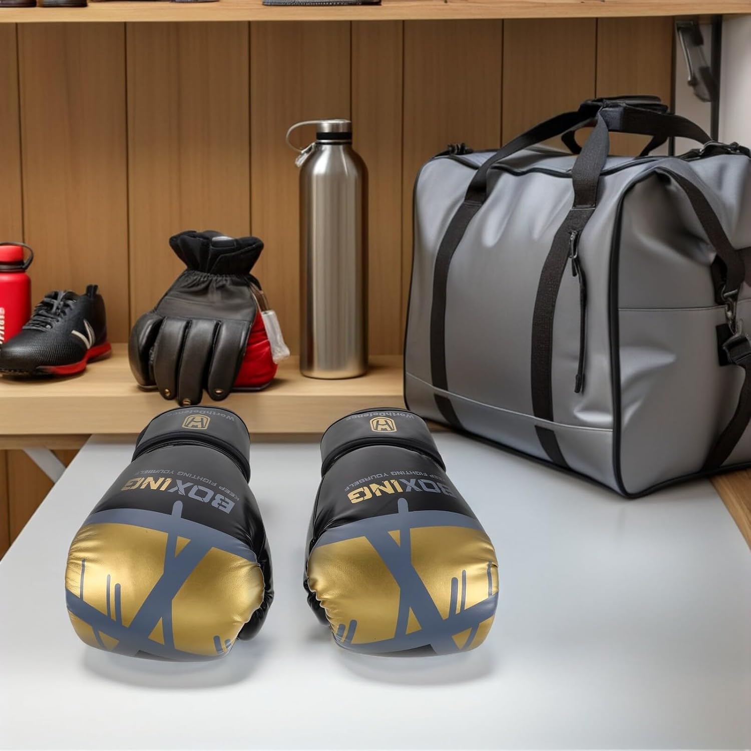 Training Boxing Gloves 12oz for Men Adults with Breathable Heavy Bag Punching Pads, Sports Sparring Gloves for Taekwondo Kickboxing Fight Workout