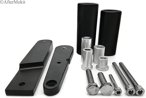 Miniatura 3 de Deslizadores de marco de repuesto con discos de acetal para Kawasaki Ninja 650 650R EX650 2009 2010 2011 negro