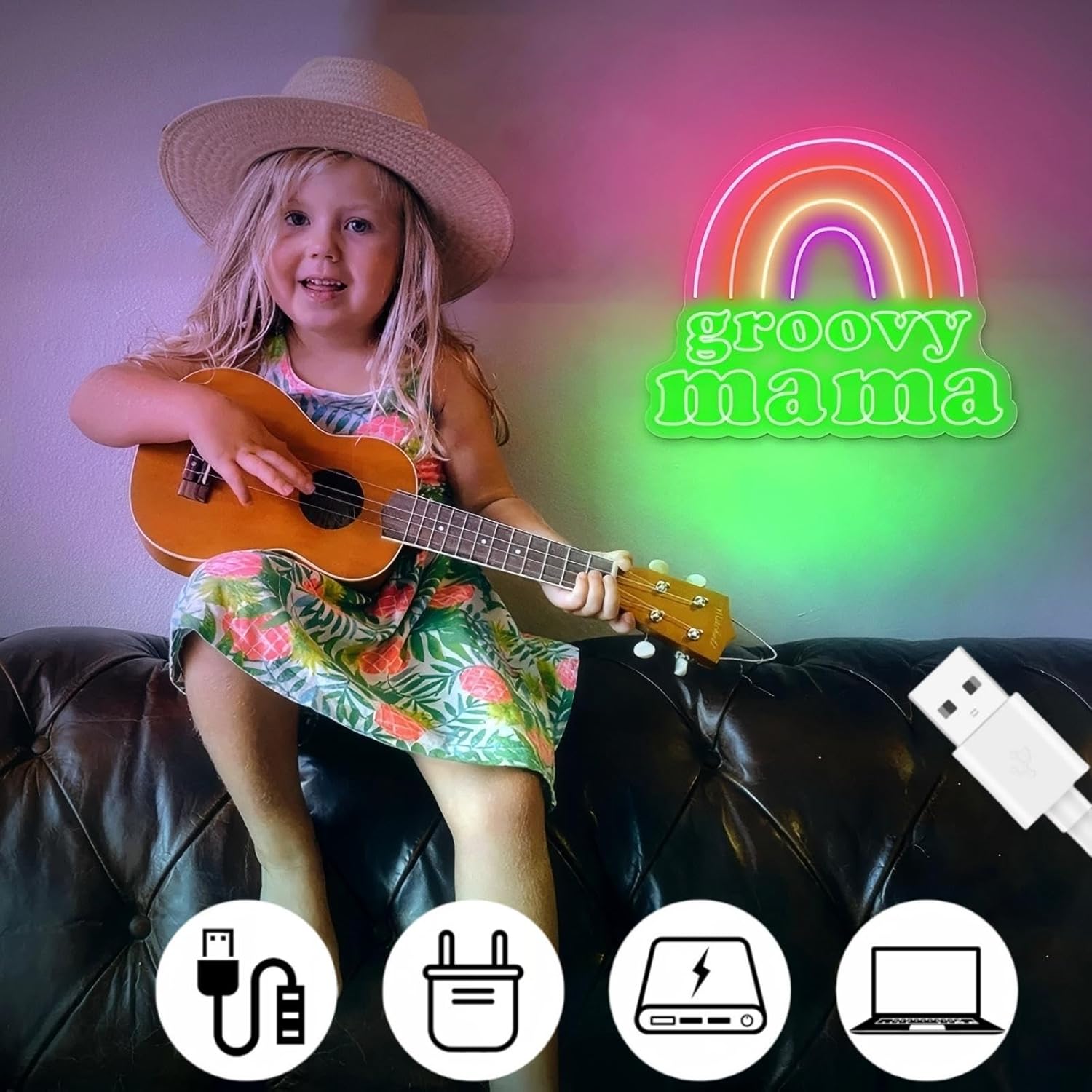 Groovy Mama Neon Sign, Mother Day Neon Light, Mother Gift, Unique Mothers Day gift, Mum Birthday, Groovy Mom Led Light, Custom Neon Sign, Neon Home and Party Decor, Best Mum Ever Sign