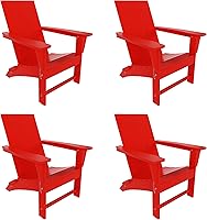 Vista 11 de WestinTrends Ashore Modern - Silla plegable Adirondack para exteriores (juego de 2), color negro