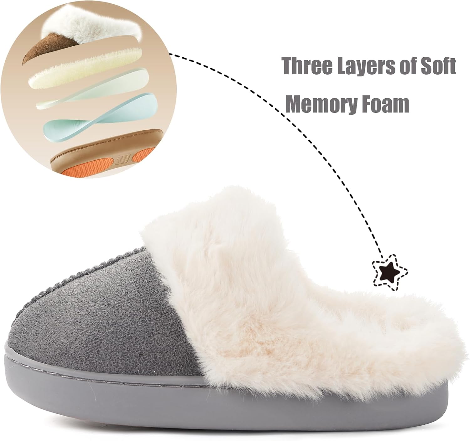 Dokela Kids Slippers Girls Boys Fuzzy House Slippers Winter Warm Soft Plush Lined Memory Foam House Shoes Slip On for Home Bedroom Indoor Outdoor - Image 3