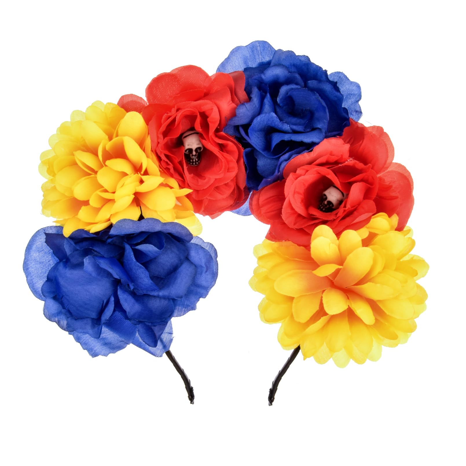 Mexican Flower Crown Halloween Floral Headband Rose Flower Tiara