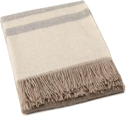 Miniatura 13 de Superfine - Manta de lana de alpaca – Manta ligera de lana merino de alpaca para uso en interiores o exteriores Manta de lana de alpaca peruana