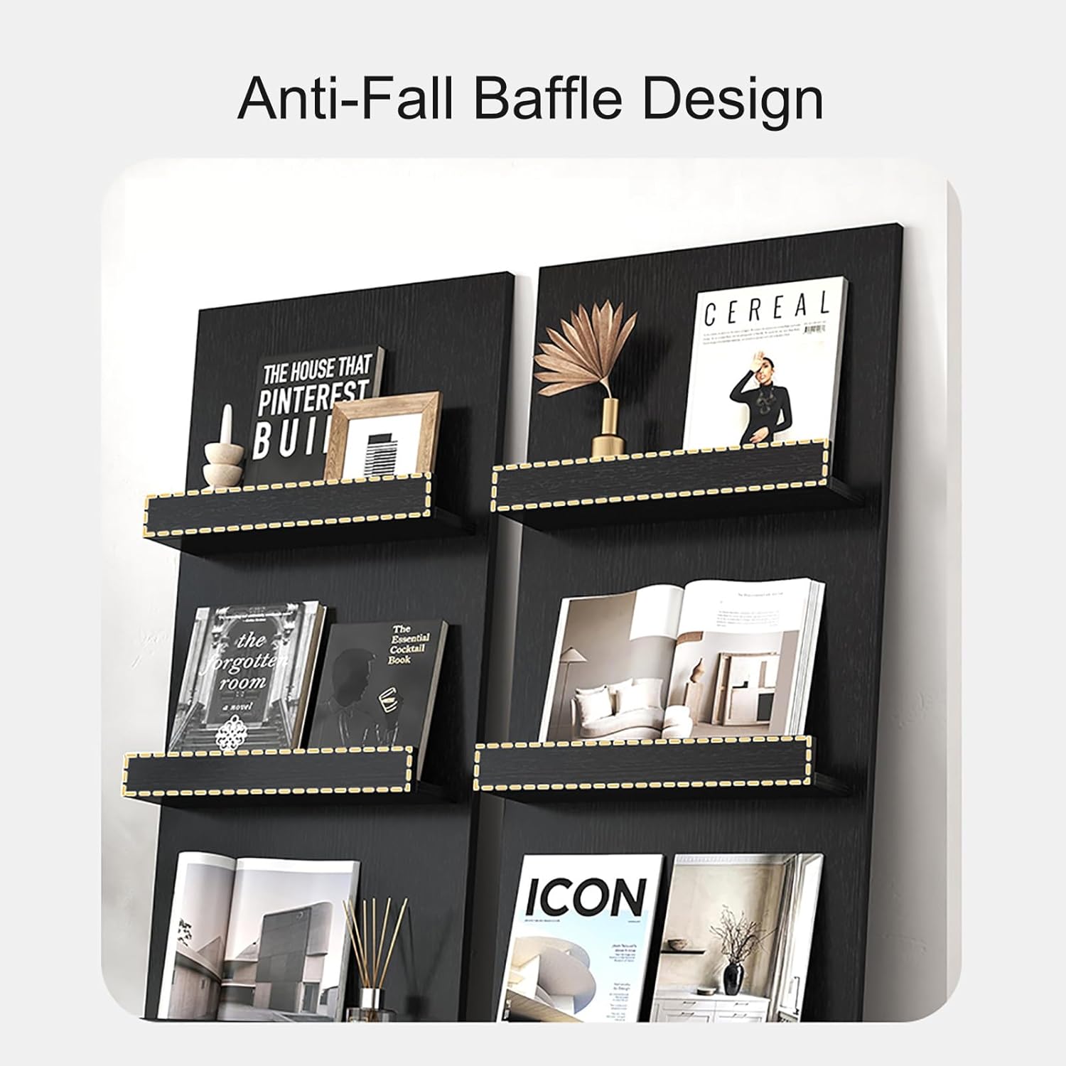 3-Tier Ladder Bookshelf, Vinyl Record Organizer, Vertical Magazine Rack, Floor-Standing Storage for Bedroom, Living Room, Classroom - White, 39.3in/100cm