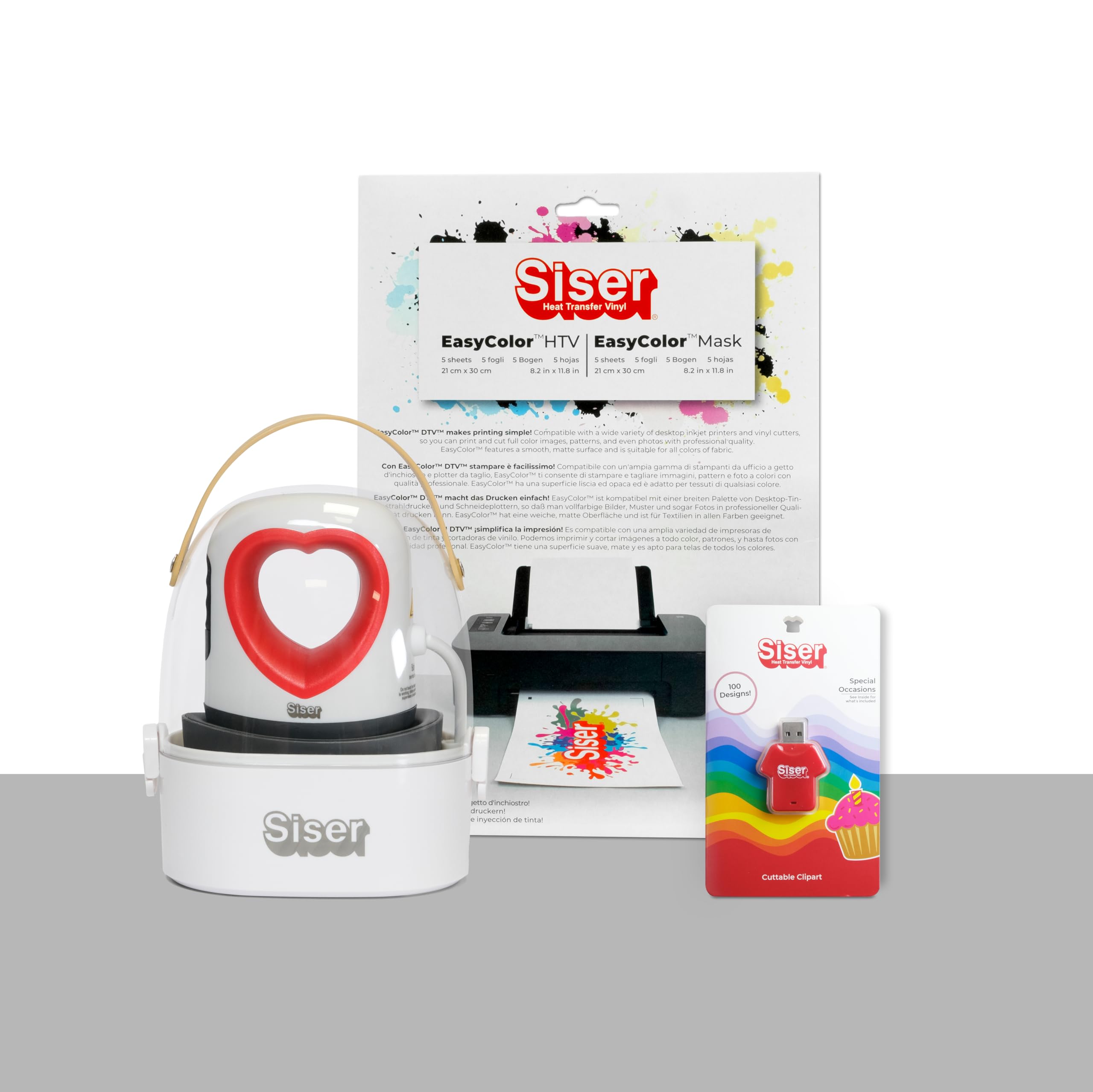 Mini-presse à chaud Siser Baby Press et vinyle thermocollant pour personnalisation textile
