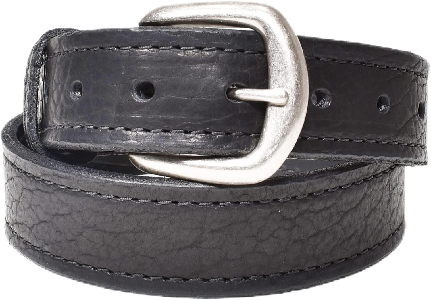 Boston Leather Men's Full Grain Bison Leather 1.5" Jean Belt