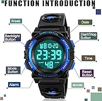 Vista 2 de ATIMO Reloj deportivo digital para niños - Regalos para niños