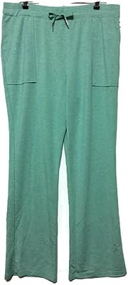 Green Tea Athleisure Boot Cut Casual Pants (XXL, Teal)