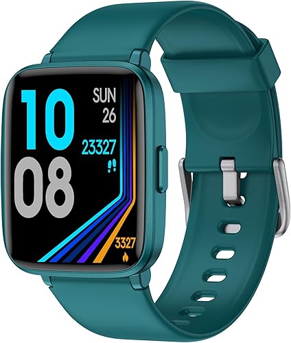 Miniatura 9 de Reloj de seguimiento de actividad física con monitor de frecuencia cardíaca, monitor de actividad de pantalla grande con podómetro, monitor de Negro