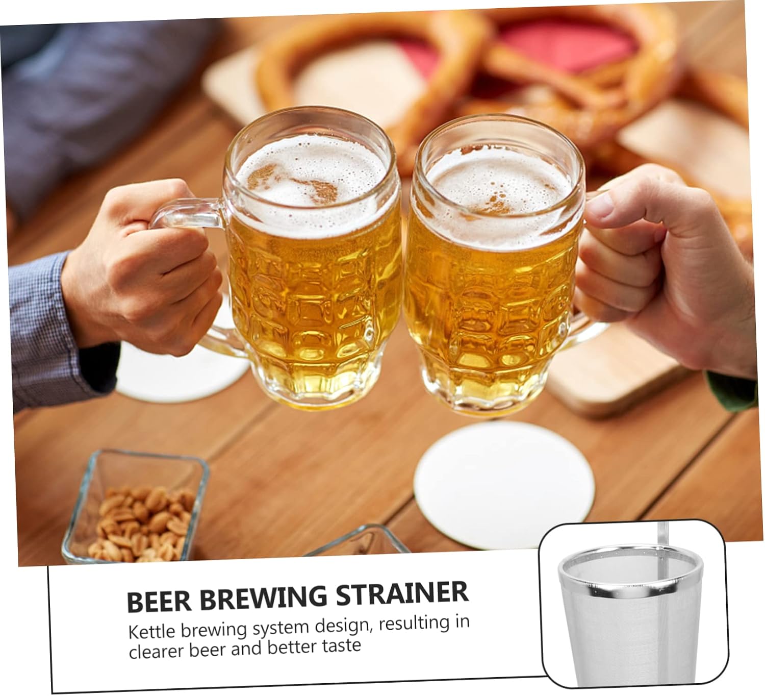 Zerodeko Stainless Steel Multipurpose Hop Filter Beer Brewing Strainer for Home Brewing Keeps and Debris for Beer Making