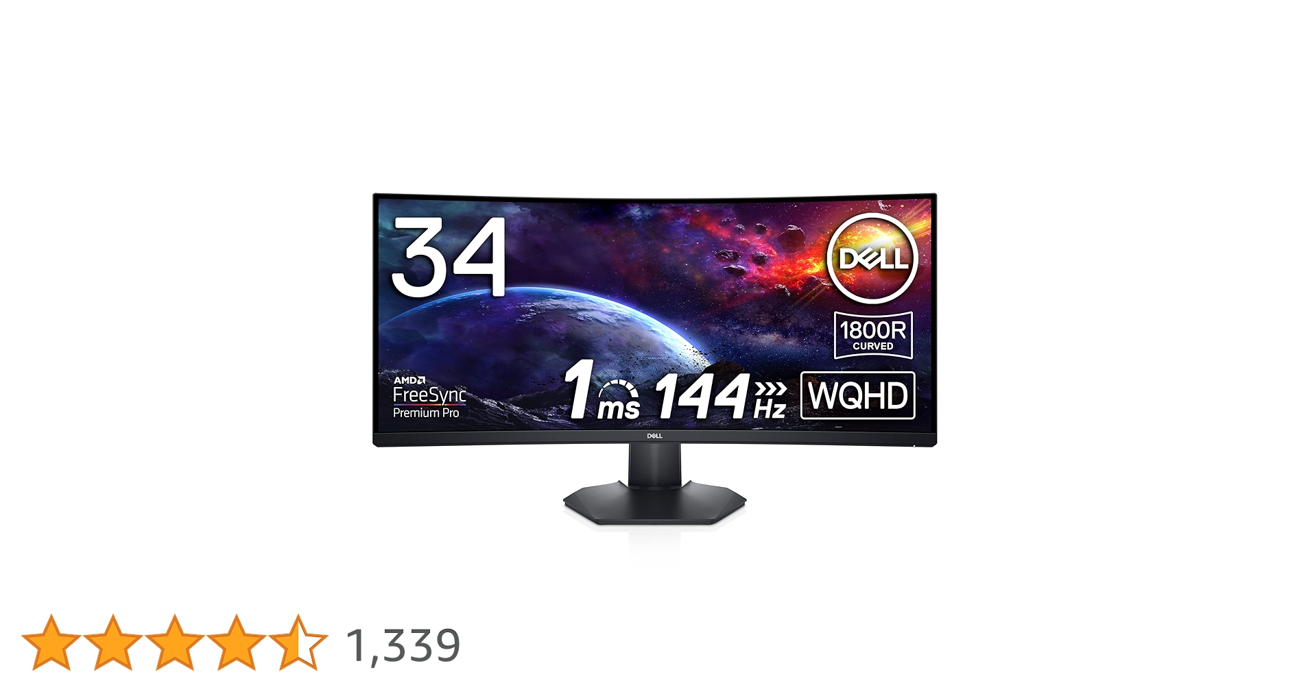 Amazon.co.jp: Dell S3422DWG 34インチ 曲面 ゲーミングモニター