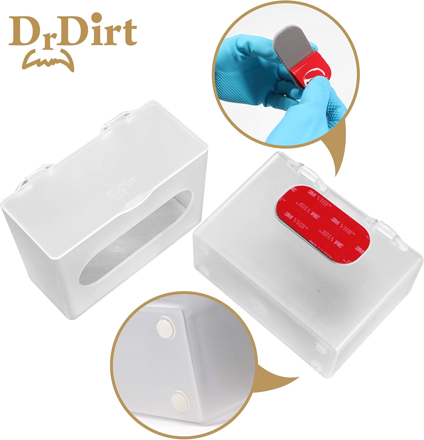 DrDirt Bamboo Facial Tissue Bulk | 3 Ply 110 Count | Eco friendly Travel Tissue Packs | Ultra soft facial tissues with 3 Eco Wall Mounted Dispenser Box Cover Holder | Pack Of 27