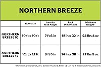 Vista 4 de Eureka! Northern Breeze - Casa y refugio de malla para campamento, 10 pies