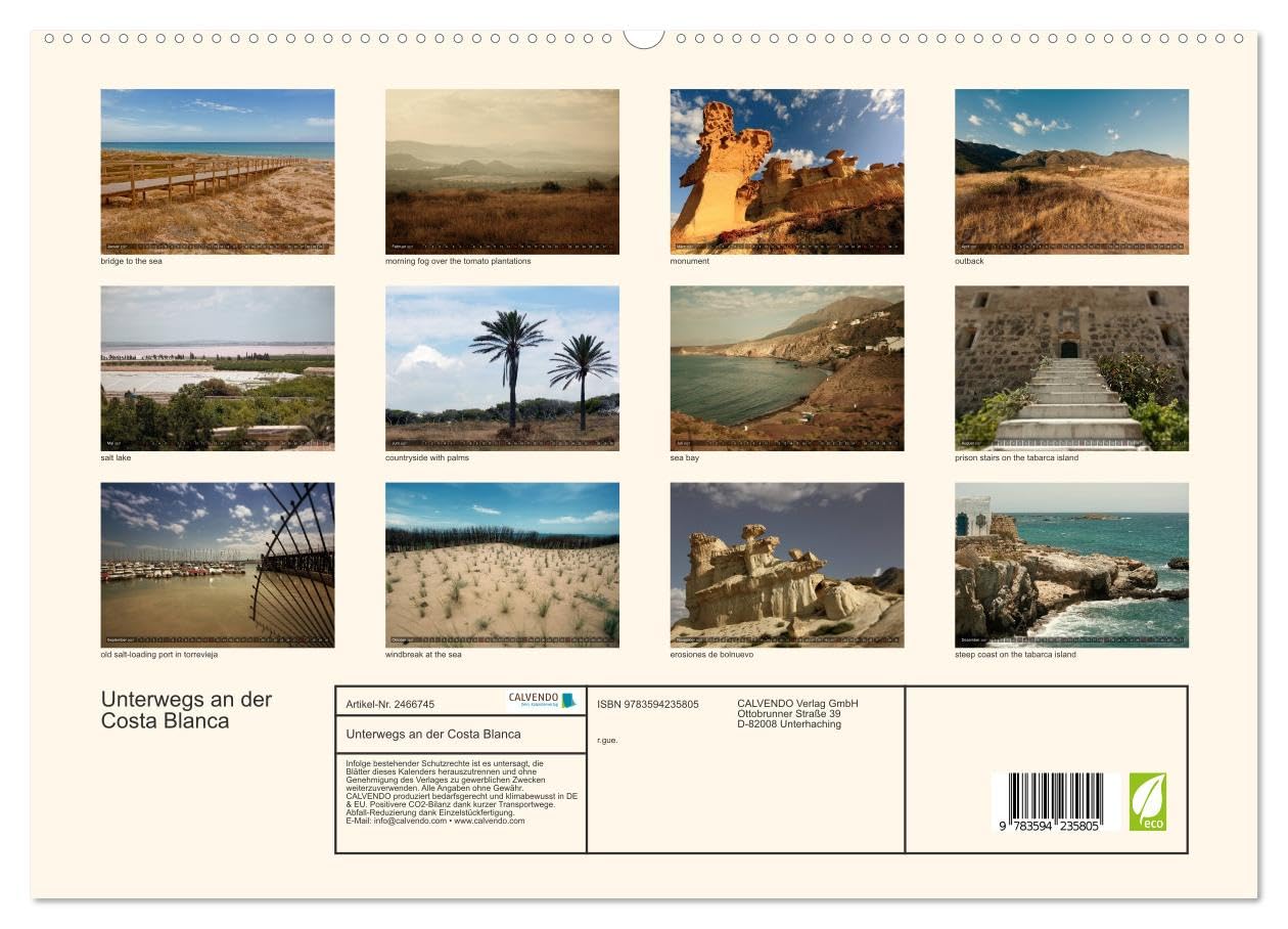 Kalender 2027 · Unterwegs an der Costa Blanca